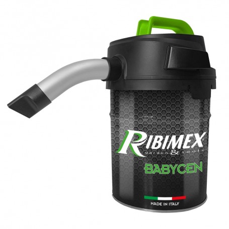 Bidone Aspiracenere elettrico Ribimex BABYCEN 500W per stufe, camini e bbq