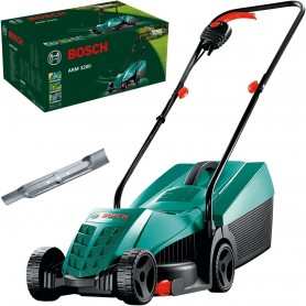 Bosch Home And Garden Rasaerba Elettrico Arm 3200, 1200 W, Verde, Larghezza Di Taglio 32 Cm