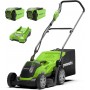 Greenworks 40V Tagliaerba a Batteria per Prati Fino a 400m²,35cm G40LM35K2X