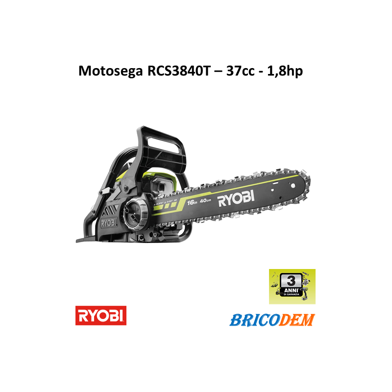 RCS3835T - MOTOSEGA A SCOPPIO BARRA DA 35 POTENTE MOTORE 4892210132710