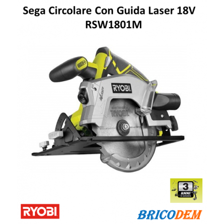 Ryobi RWSL1801M Sega Circolare 18V con Guida Laser ONE+